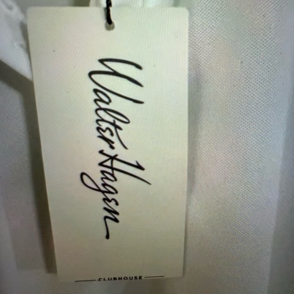 NWT Walter Hagen Clubhouse Pique Sleeveless Golf polo in white - Picture 6 of 10